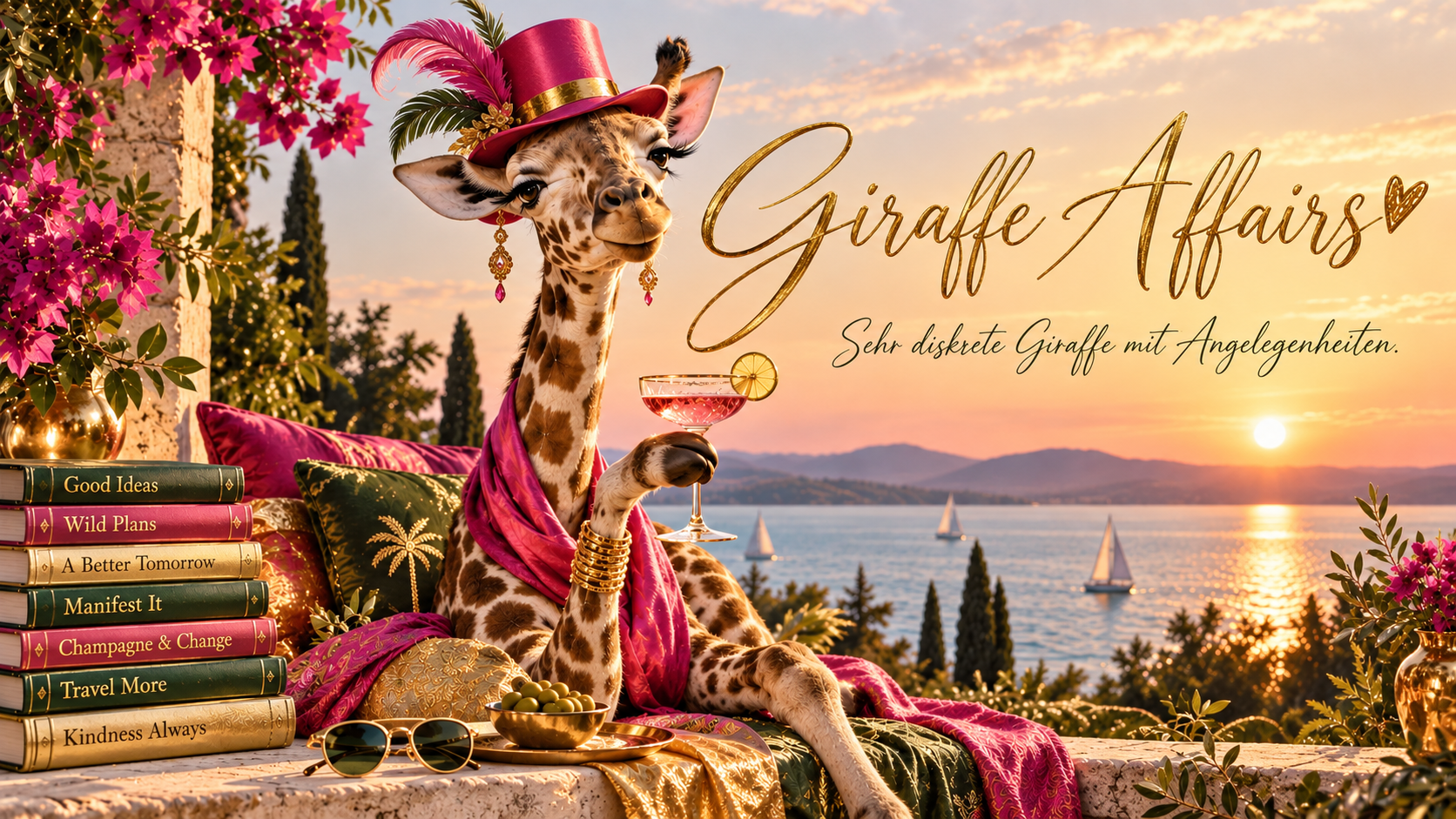 Giraffe Affairs — Sehr diskrete Giraffe mit Angelegenheiten.